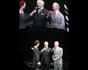 Buddy & David accepted the Hall of Fame award from Ann Mincey in front of a crowd of 10,000 people at the 2011 Redken Symposium 